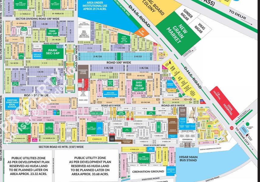 8 Marla Plot for Sale in Sector 33, Hisar